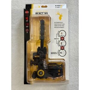 Trophy Ridge React H4 Bow Sight Right Hand 4 Pin Black